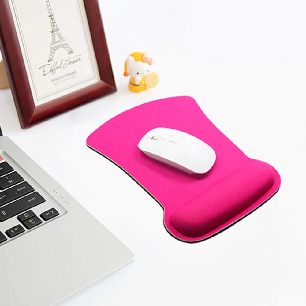 100% New Thicken Soft Sponge Wrist Rest Mouse Pad For Optical/Trackball Mat Mice Pad Computer Durable Comfy Mouse Mat