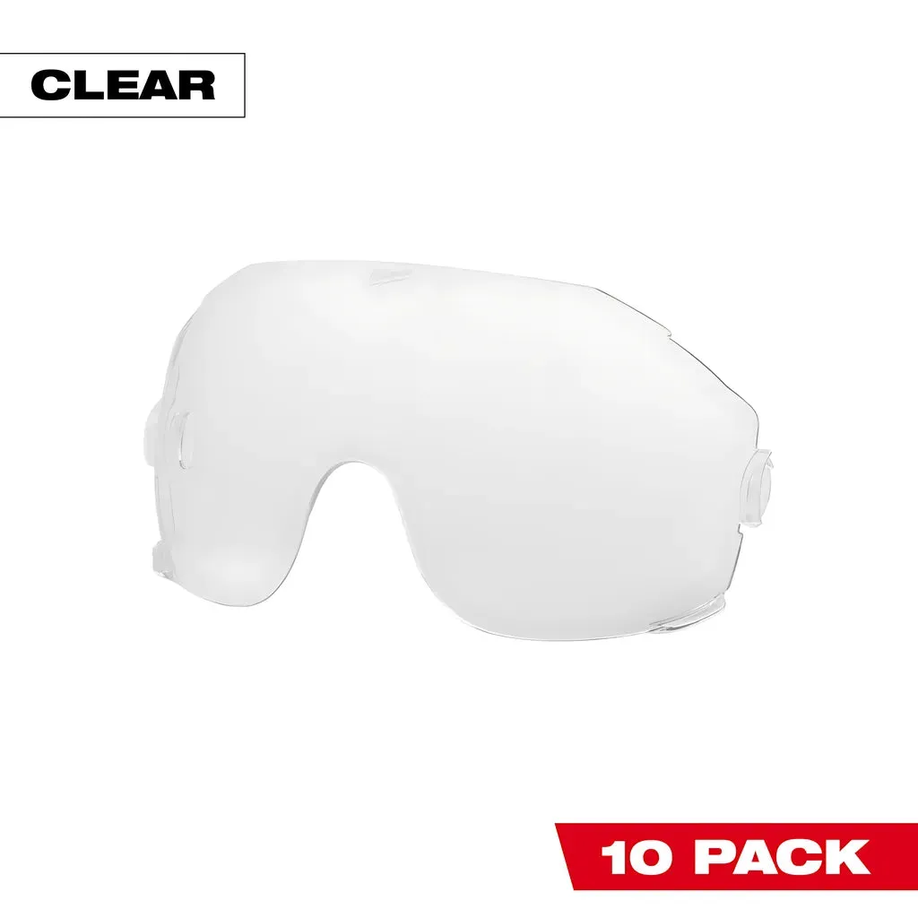 10pk Clear Eye Visor Replacement Lenses