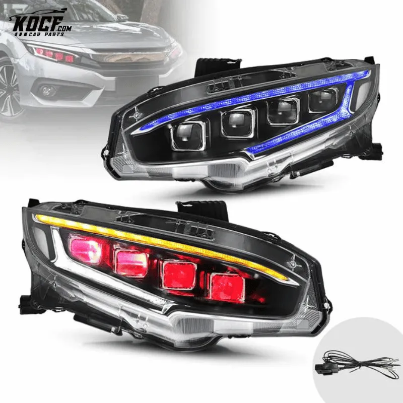 2016-2021 Honda Civic LED Headlights Front Lights Assembly [Sedan, Hatchback, Coupe]