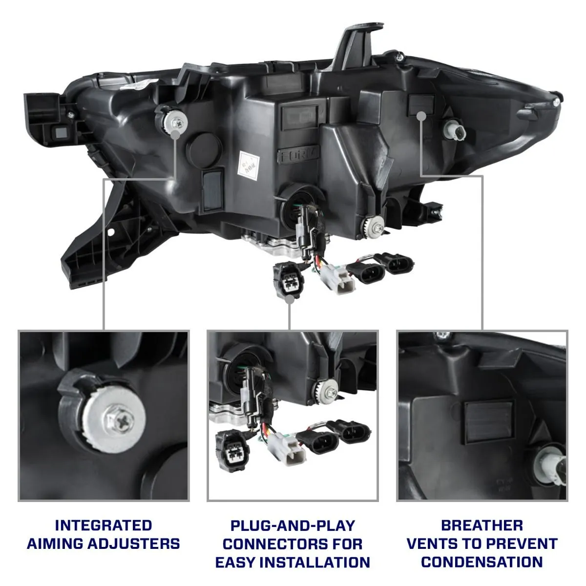 2016-2023 Toyota Tacoma Sequential LED Projector Headlights (Pair)