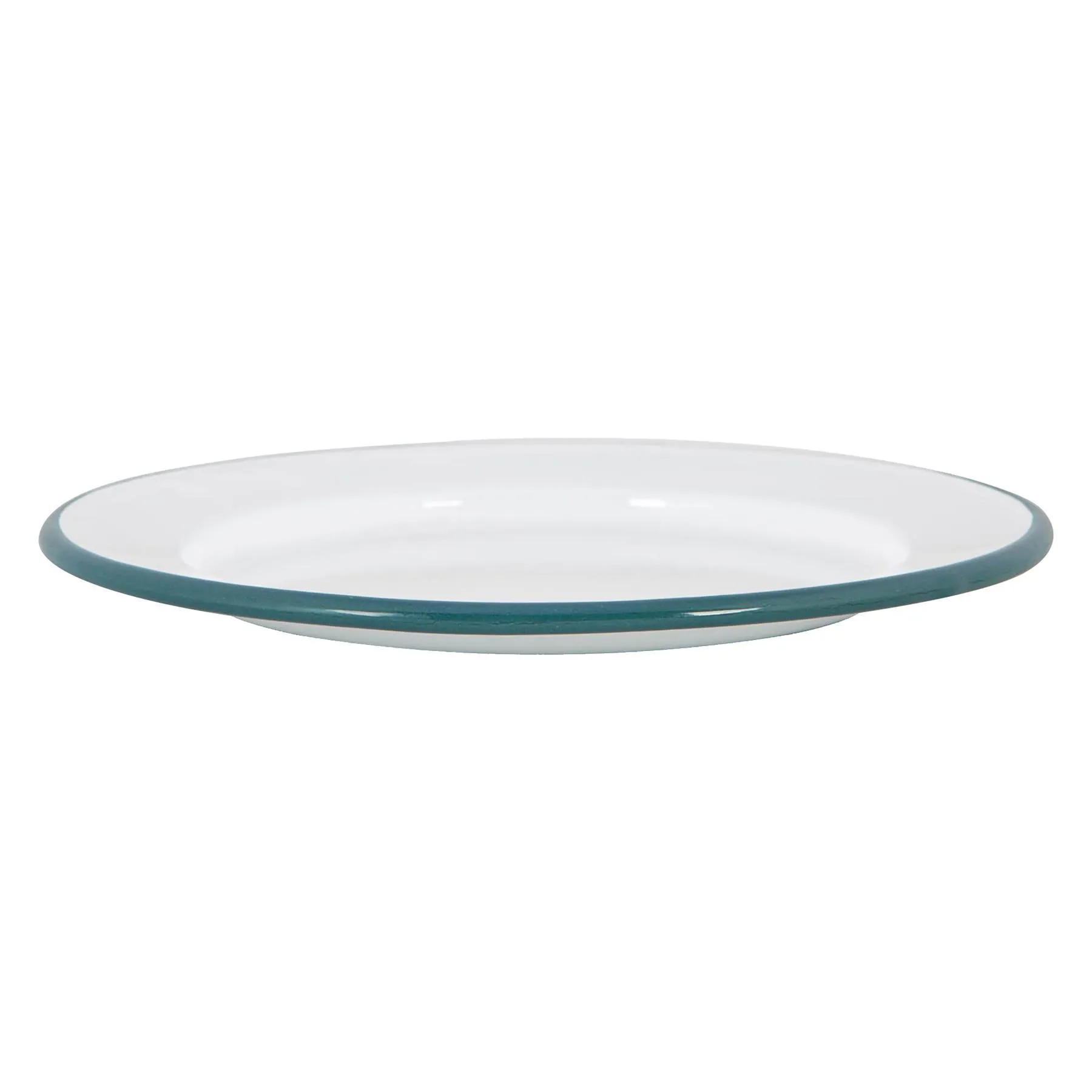 20cm White Enamel Side Plates - Pack of Six - By Argon Tableware