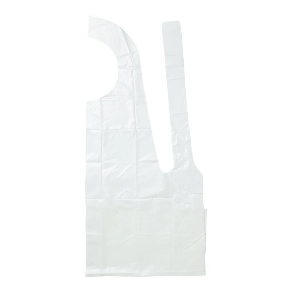 Apron Disposable Plastic White