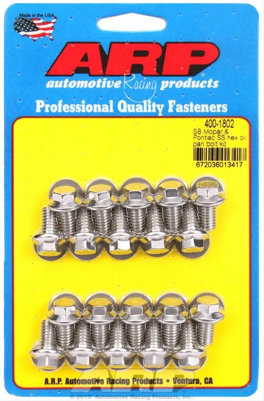 ARP Oil Pan Bolt Kits 400-1802