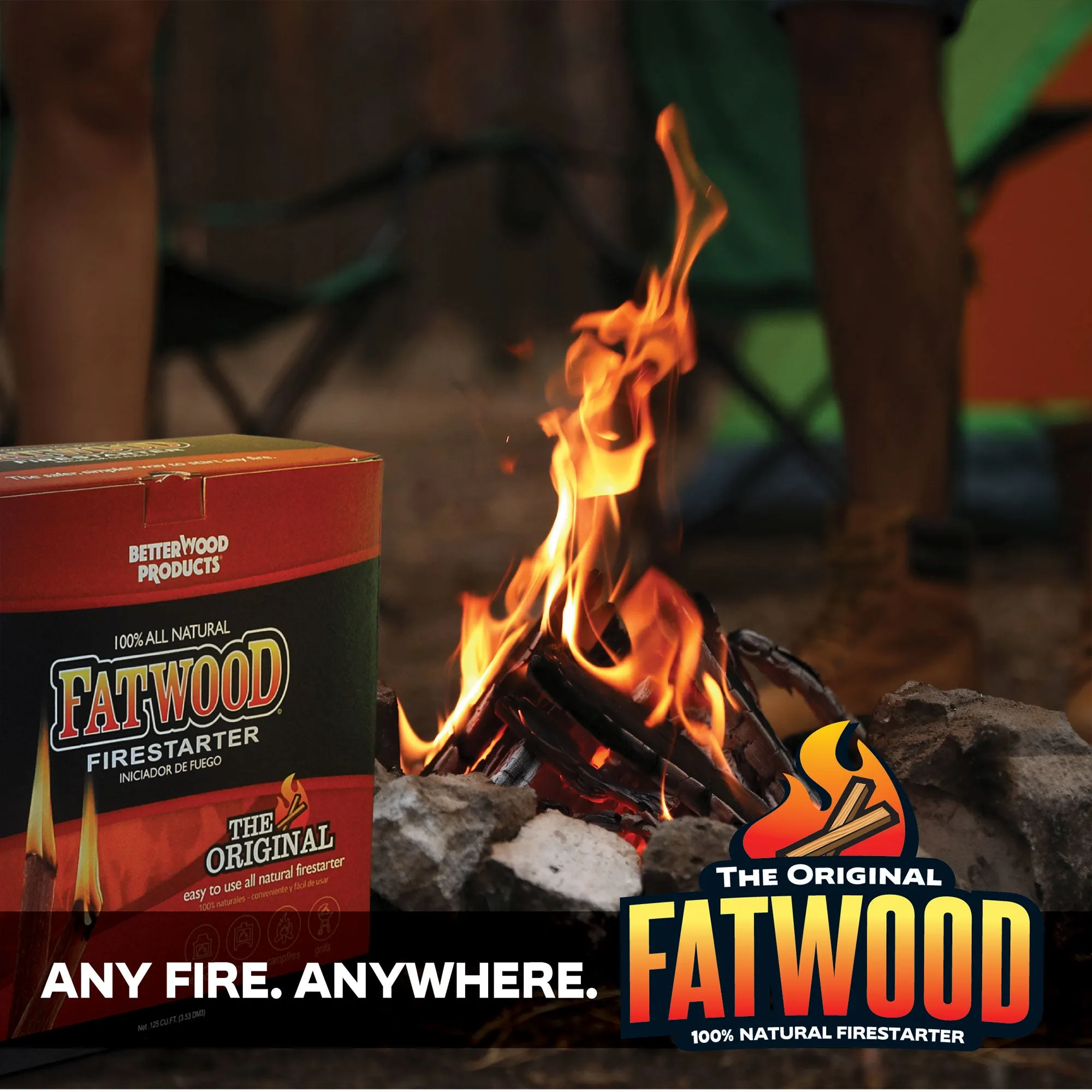 Better Wood Products All Natural Pine Wood Fatwood Firestarter, 5 Pound Box