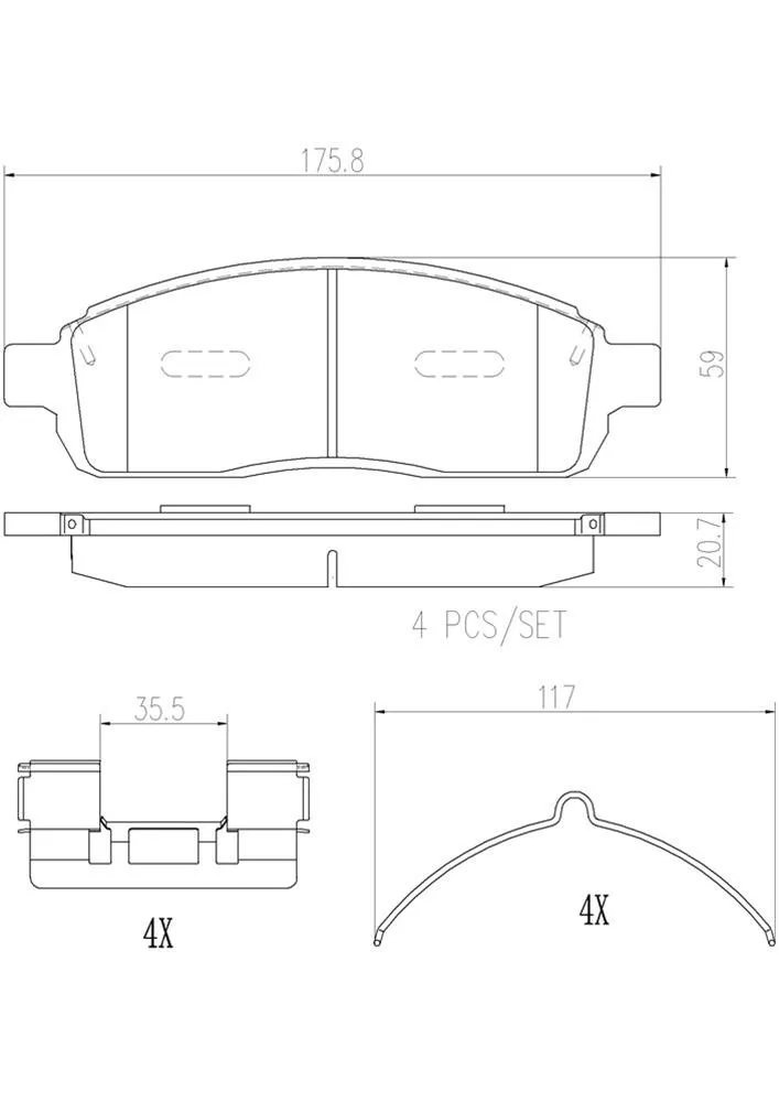 Brembo Disc Brake Pad and Rotor Kits KT00538