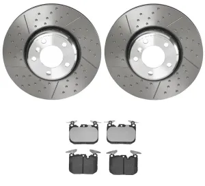 Brembo Disc Brake Pad and Rotor Kits KT04114