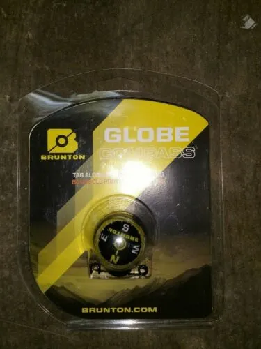 Brunton Tag-Along Globe Compass Liquid Filled Pin-On Compass F-TAGLOBE