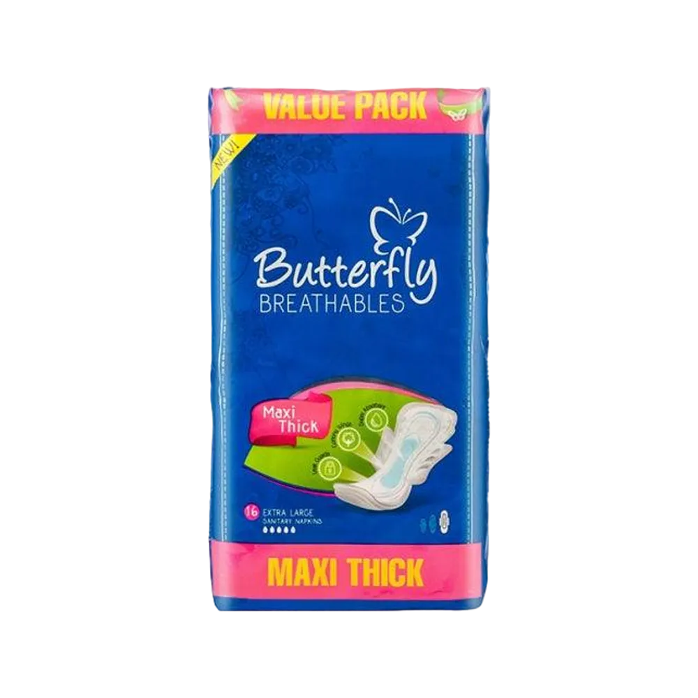 BUTTERFLY PADS MAXI THIXK XL 16PCS