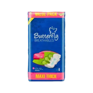 BUTTERFLY PADS MAXI THIXK XL 16PCS