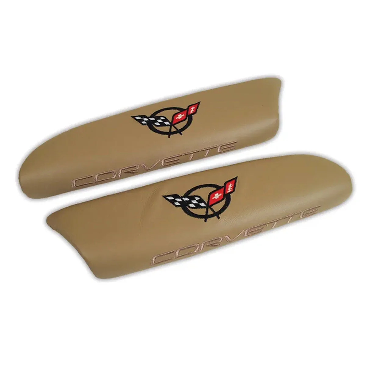 C5 Corvette Embroidered Leather Arm Rest Pads