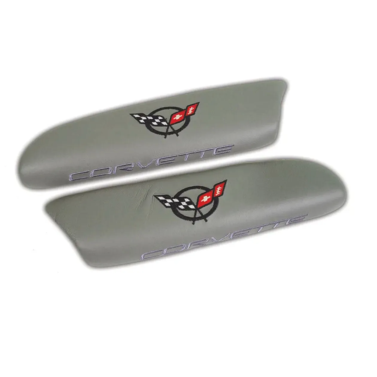 C5 Corvette Embroidered Leather Arm Rest Pads