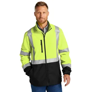 CornerStone® ANSI 107 Class 3 Soft Shell Jacket - Safety Yellow