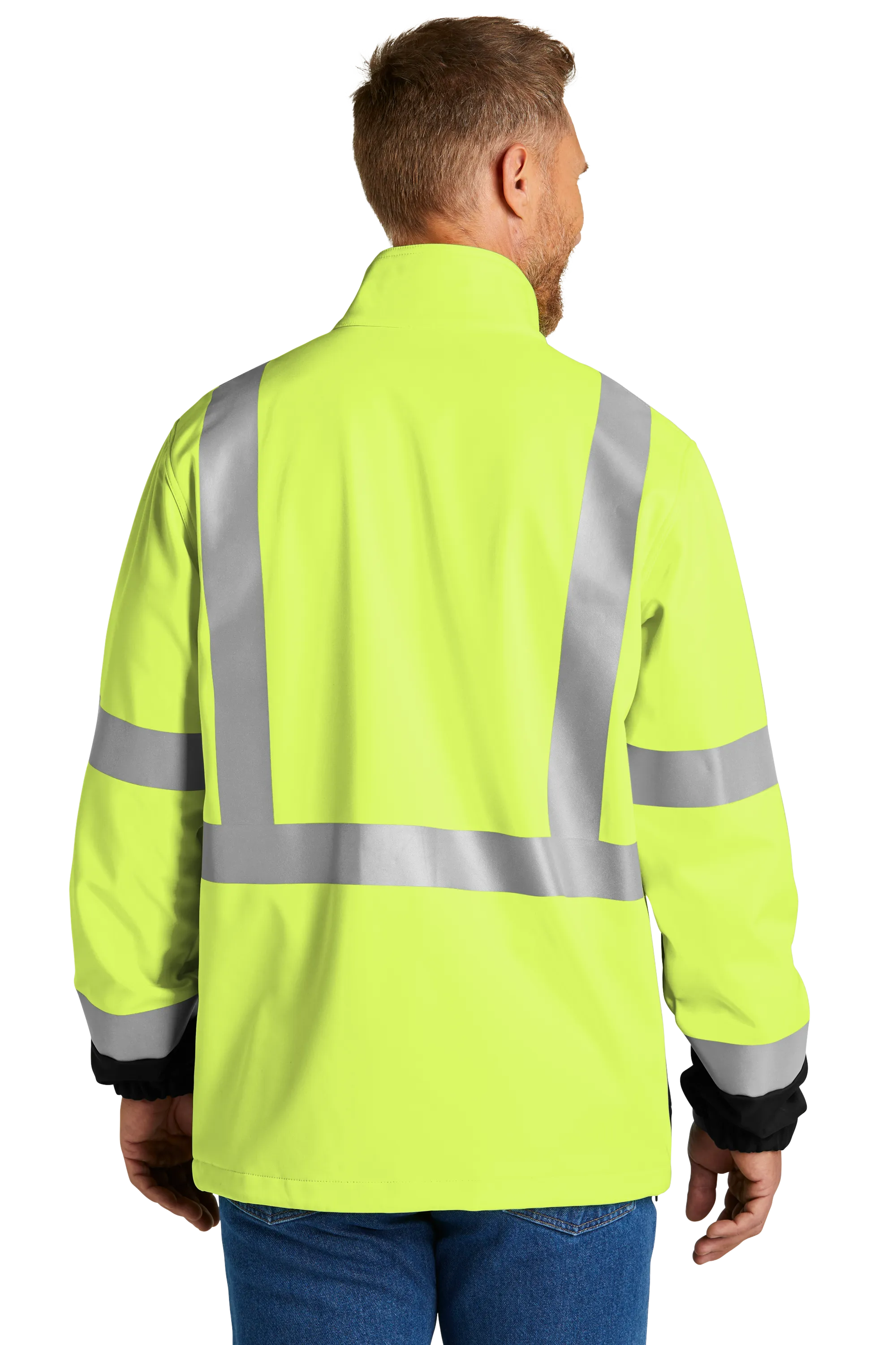 CornerStone® ANSI 107 Class 3 Soft Shell Jacket - Safety Yellow