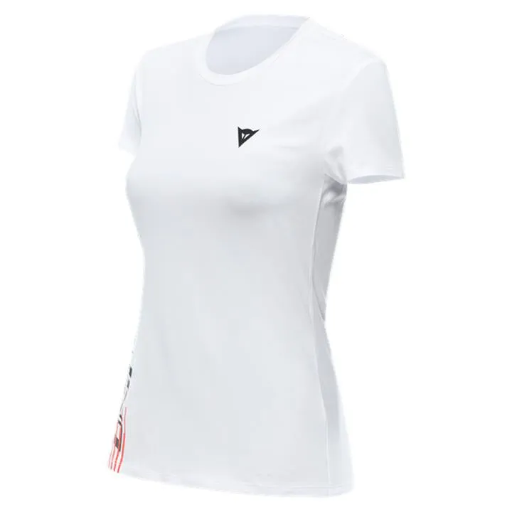 Dainese Logo Lady T-Shirt White Black