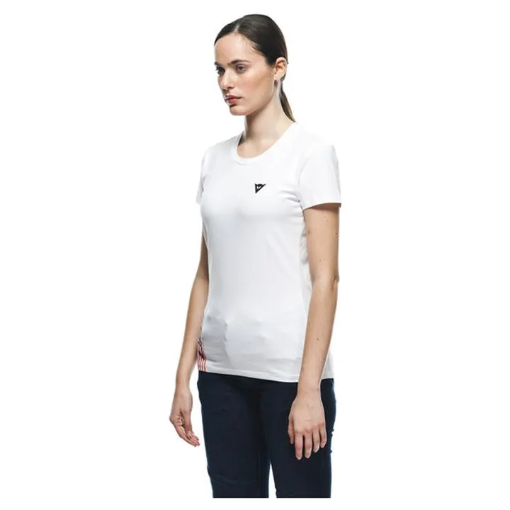 Dainese Logo Lady T-Shirt White Black