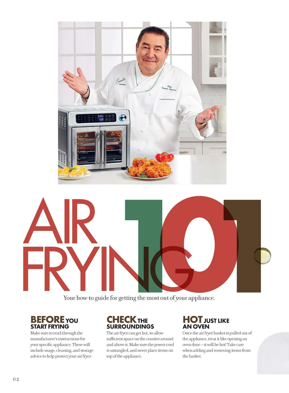 Emeril’s Air Fryer Classics - 92 Recipes, Air Frying 101 Hacks & Tricks, Breakfast, Appetizers, Veggies, Sandwiches, Poultry, Beef, Pork, Seafood, Desserts, Cocktails & Emeril's Favorite Air Fryers!