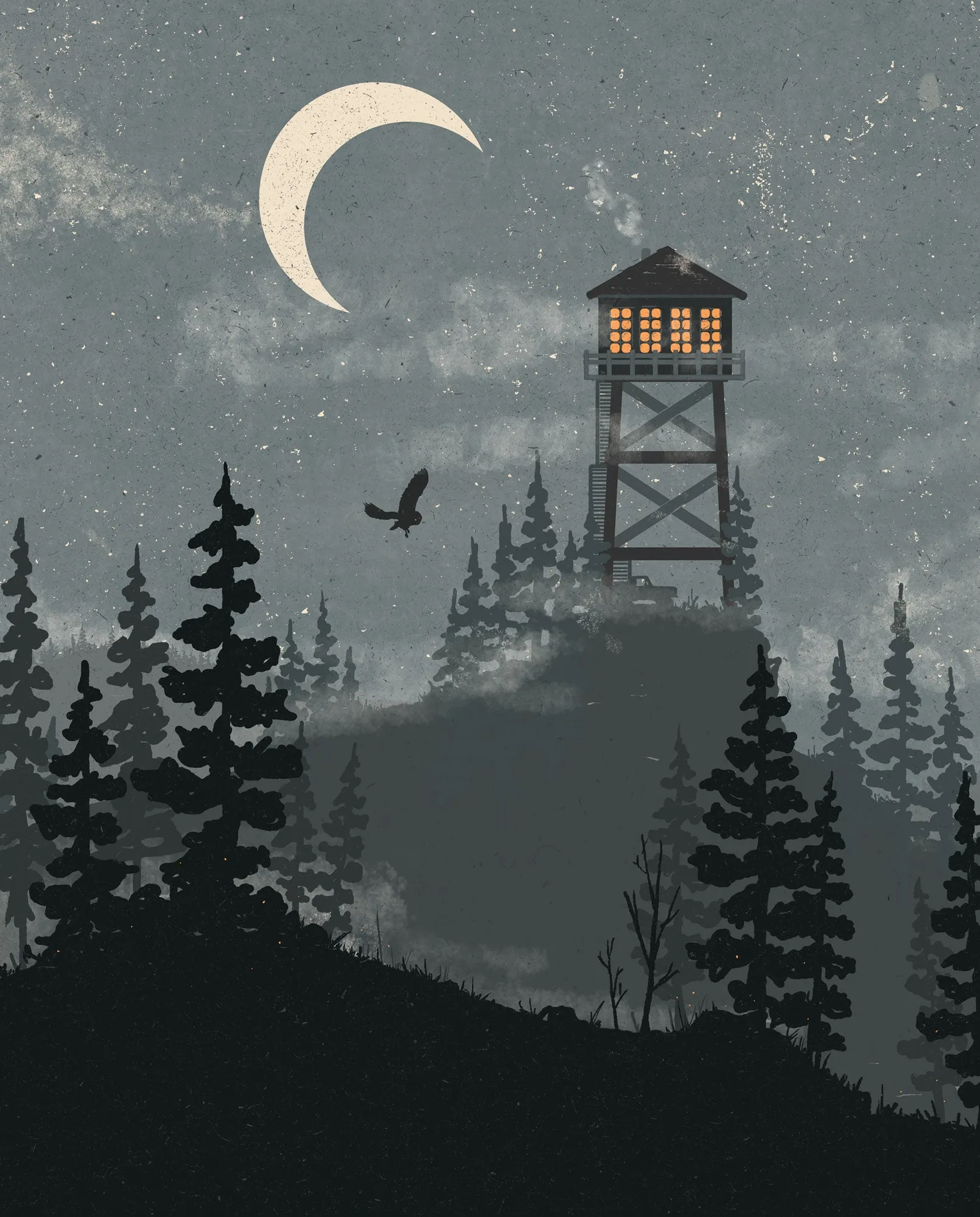 Fire Tower Print