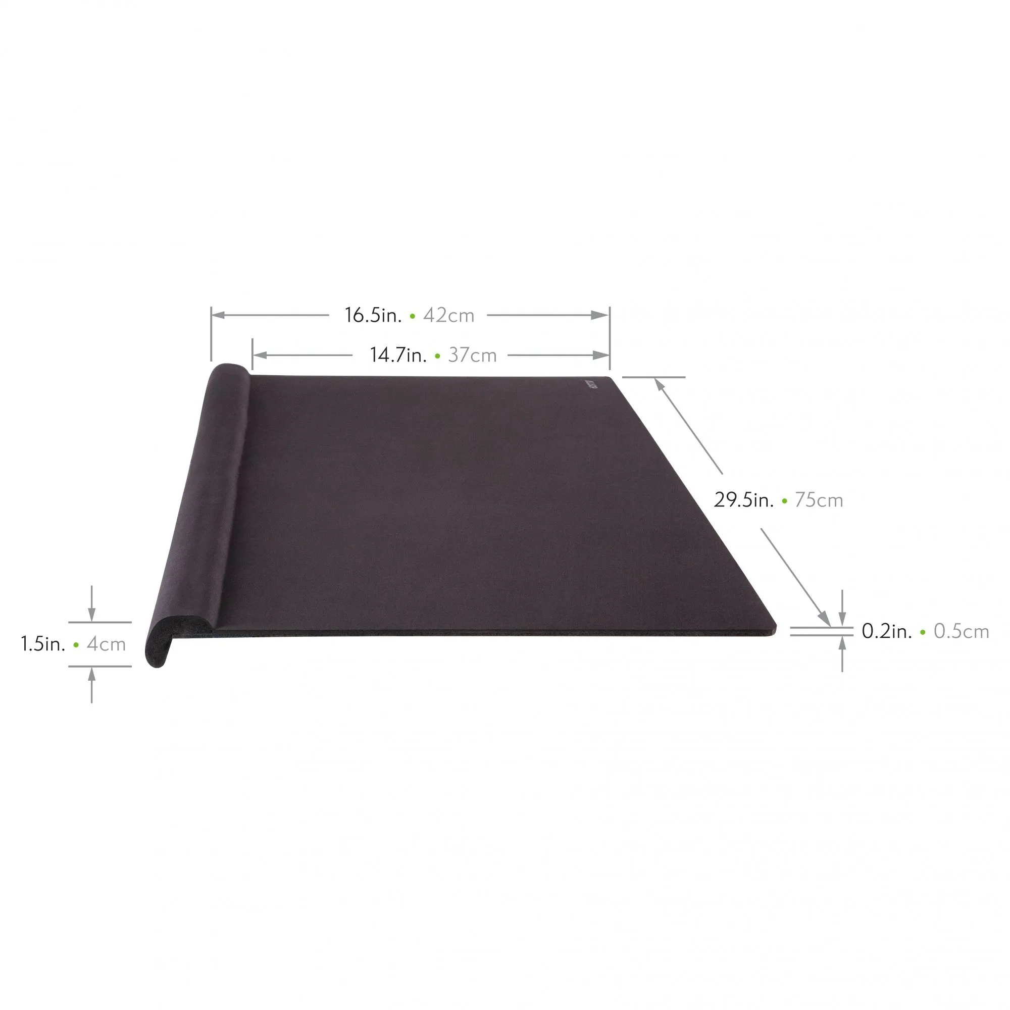 Giant Mousepad / Deskpad with Cushioned Wrist Rest Edge and Mousing Surface