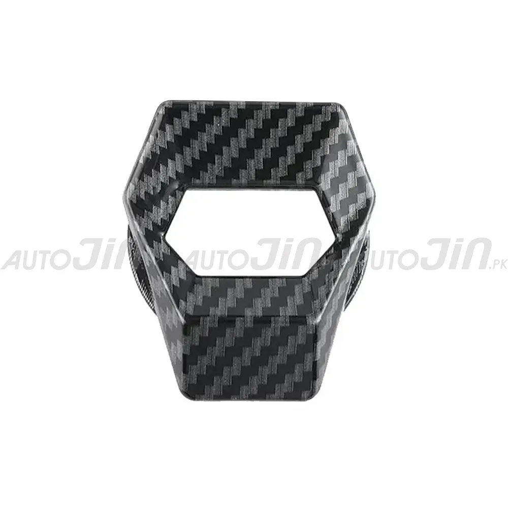 Honda Civic X Engine Start Stop Switch Button Push Button Cover Carbon