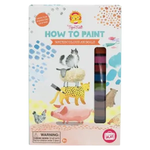 How to Paint Watercolour Animals - Kids Art Activity Set