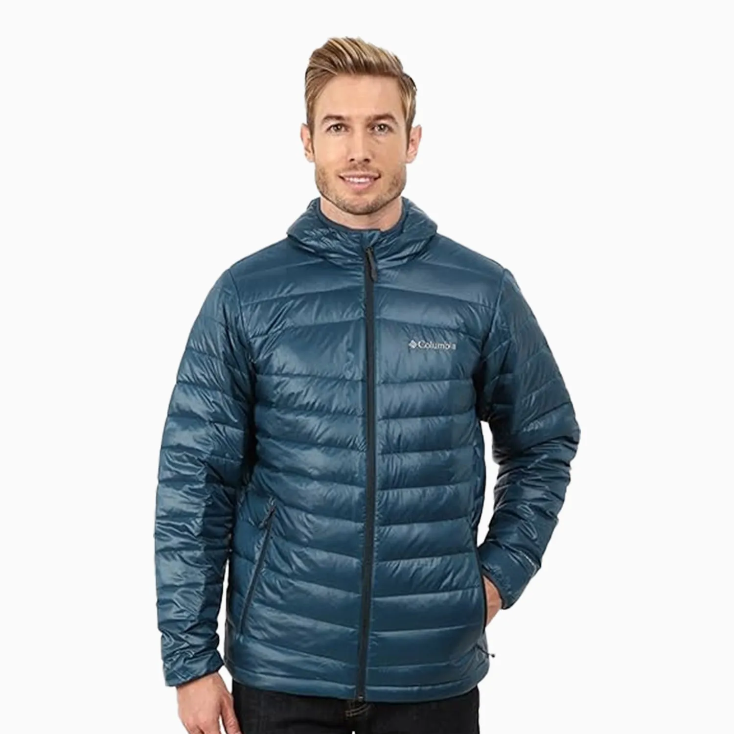 Men's Platinum 860 TurboDown Omni-Heat Hooded Down Jacket