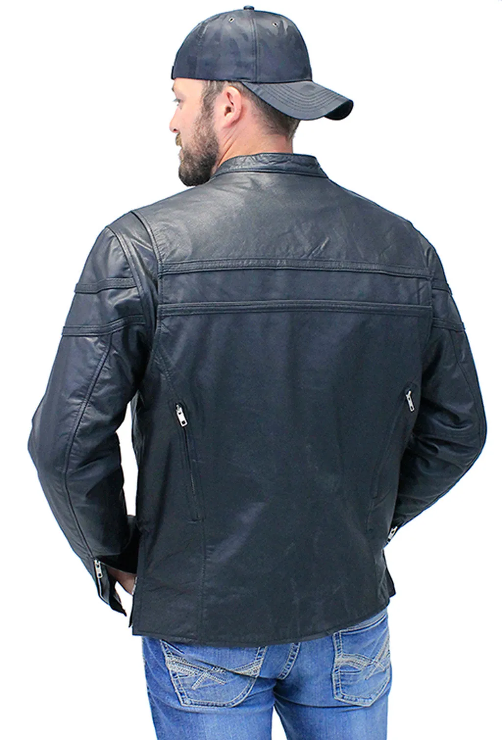 Men's Vented Side Zip Scooter Jacket #M2692GZK