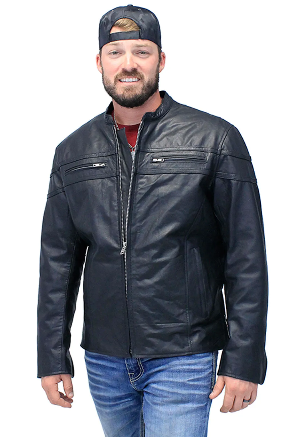 Men's Vented Side Zip Scooter Jacket #M2692GZK