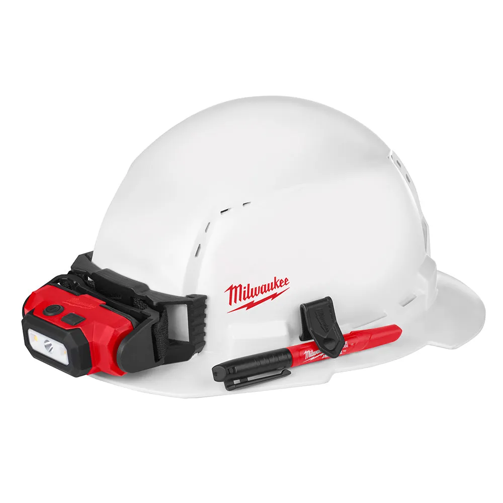 Milwaukee 48-73-1011 Full Brim Hard Hat with BOLT Accessories – Type 1 Class C (Small Logo)