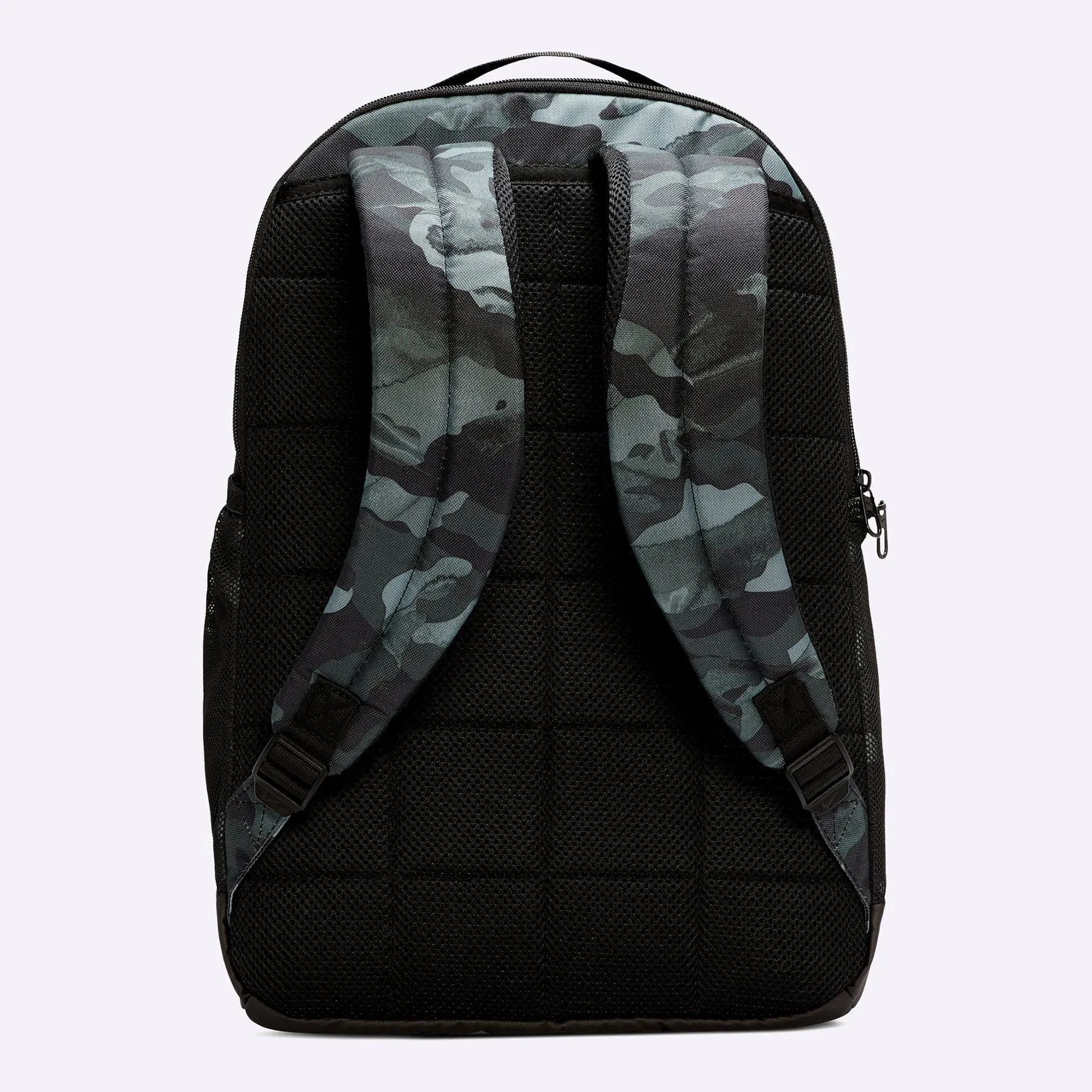 Nike - Brasilia 9.0 Printed Training Backpack - Medium - LIGHT SMOKE GREY/BLACK/METALLIC COOL GREY