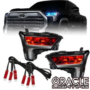 ORACLE Lighting 2022  Toyota Tundra ColorSHIFT RGB Demon Eye Headlight Upgrade Kit