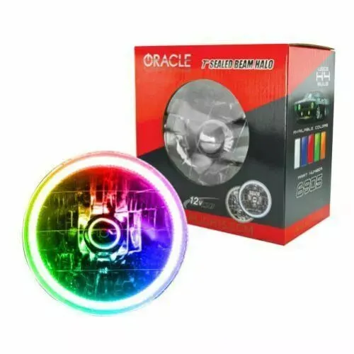 ORACLE Pre-Installed 7" H6024/PAR56 Sealed Beam Halo - ColorSHIFT 6905-333