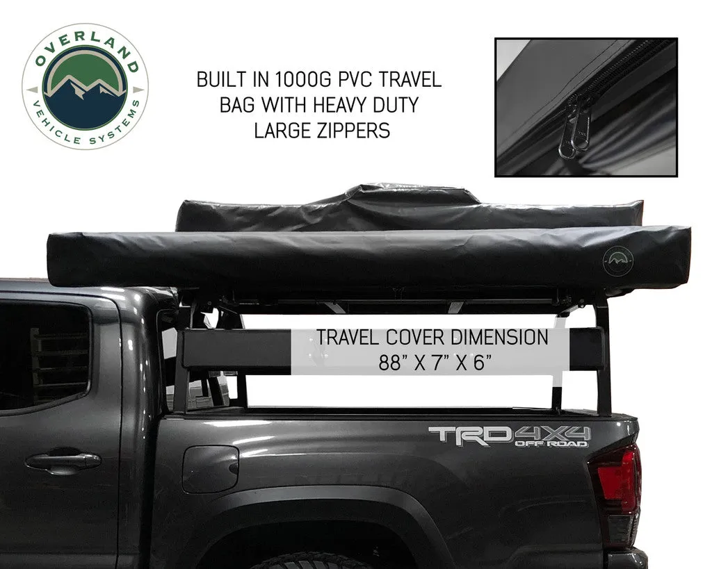 Overland Vehicle Systems 180 Awning with Bracket Kit for Mid - High Roofline Vans