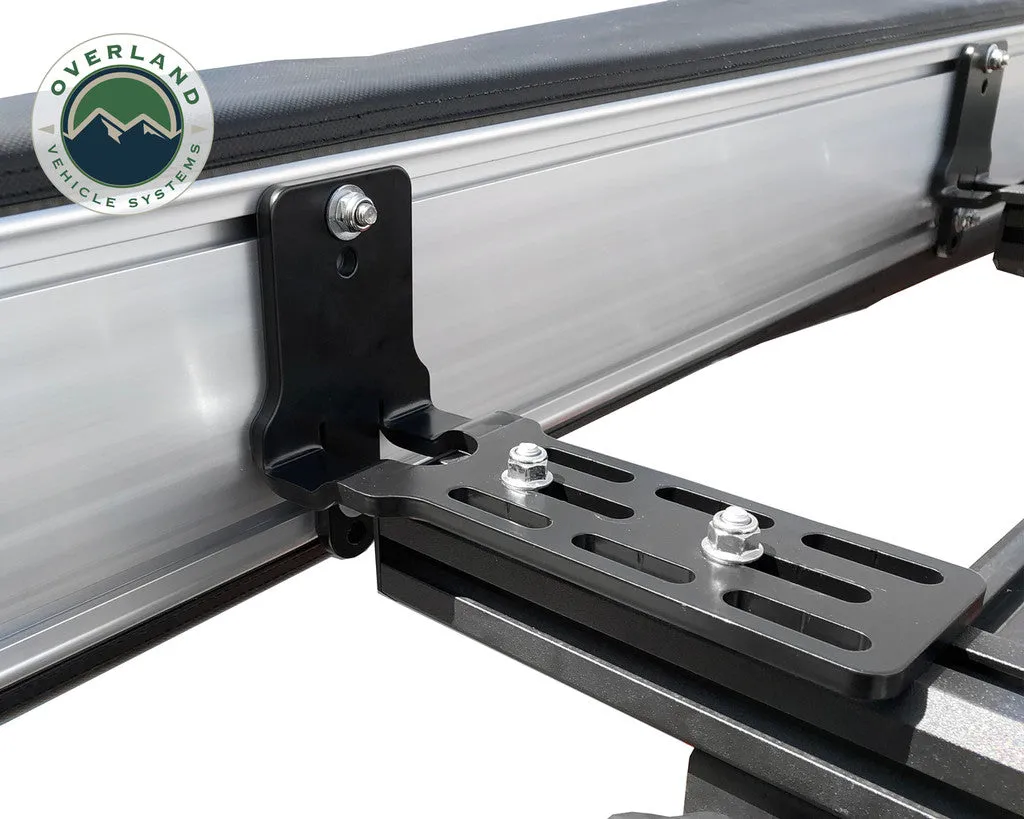 Overland Vehicle Systems 180 Awning with Bracket Kit for Mid - High Roofline Vans