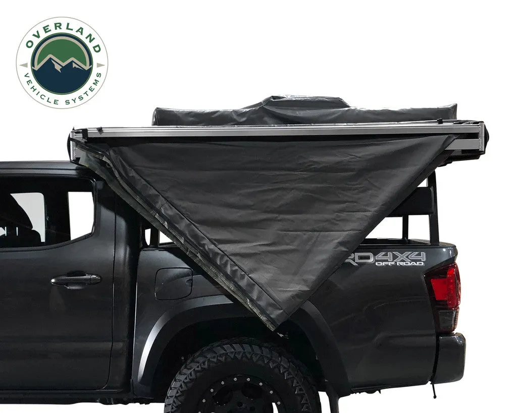 Overland Vehicle Systems 180 Awning with Bracket Kit for Mid - High Roofline Vans