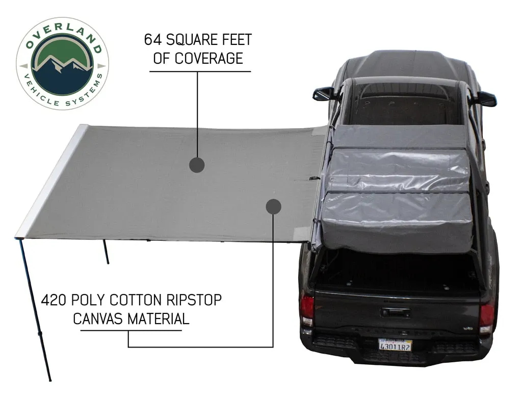 Overland Vehicle Systems Nomadic Awning 2.5 - 8.0' With Black Cover Universal