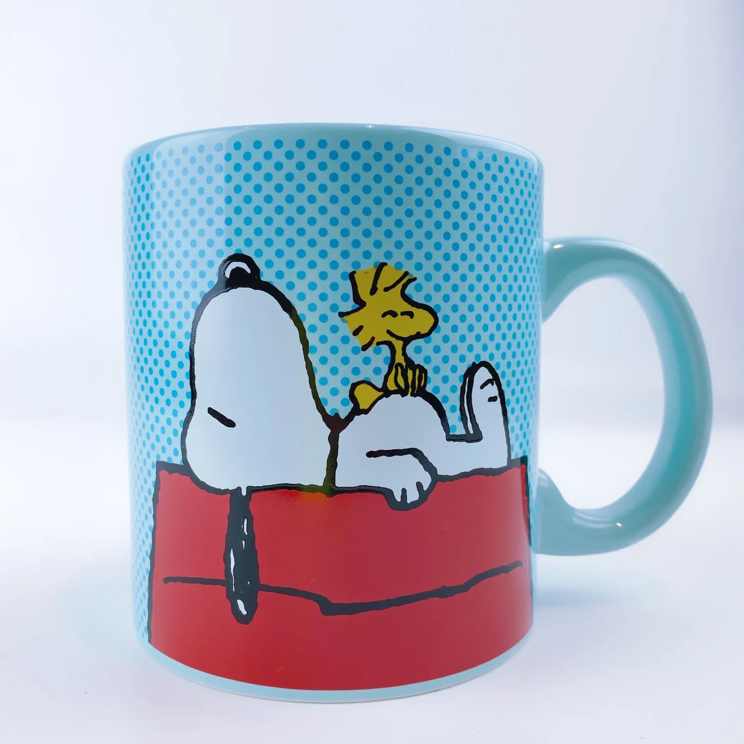 Peanuts Snoopy & Woodstock On Red Dog House Mug 20 oz