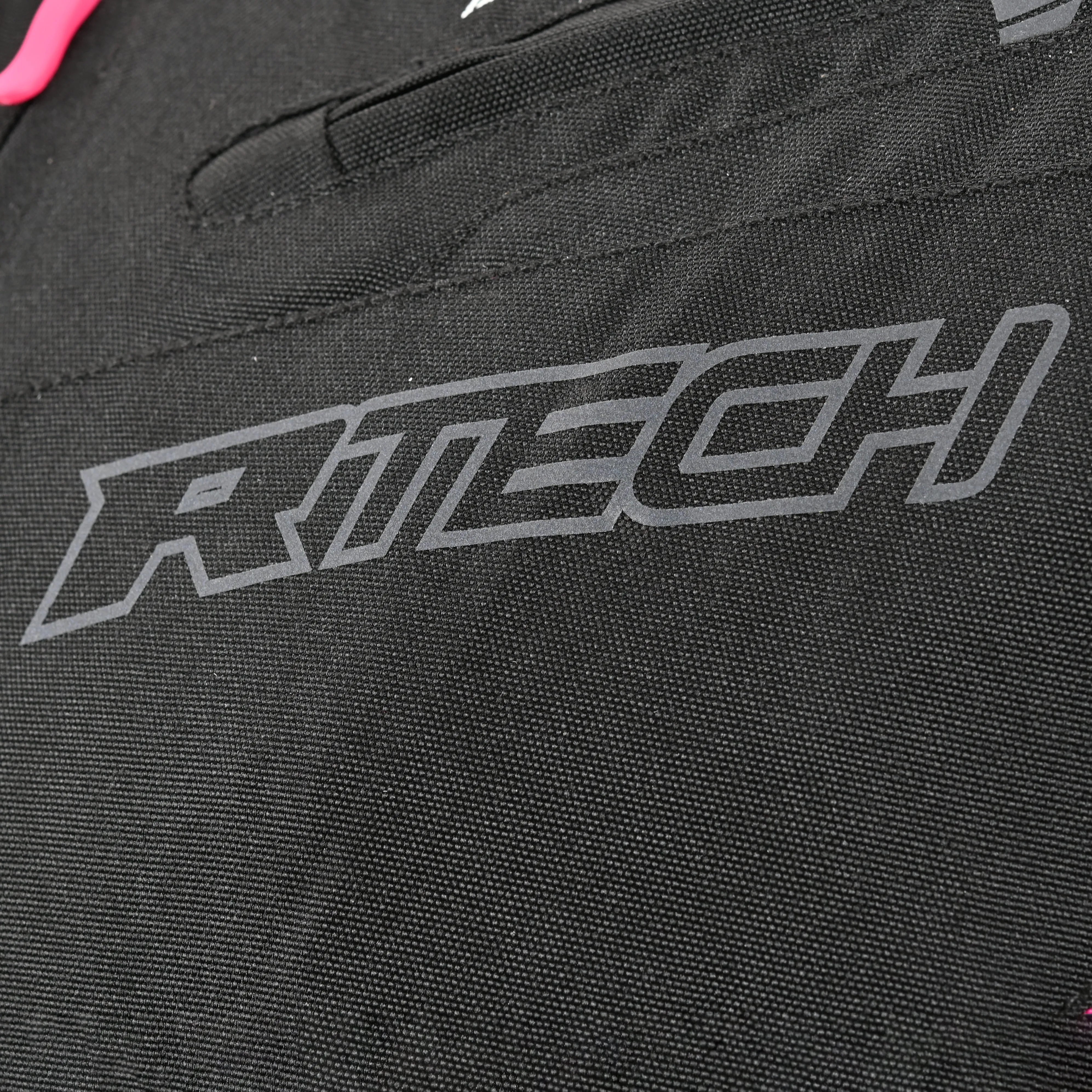 R-Tech Knight Rider Lady Short - Motorcycle Racing Jacket - Black Dark Grey Fuschia