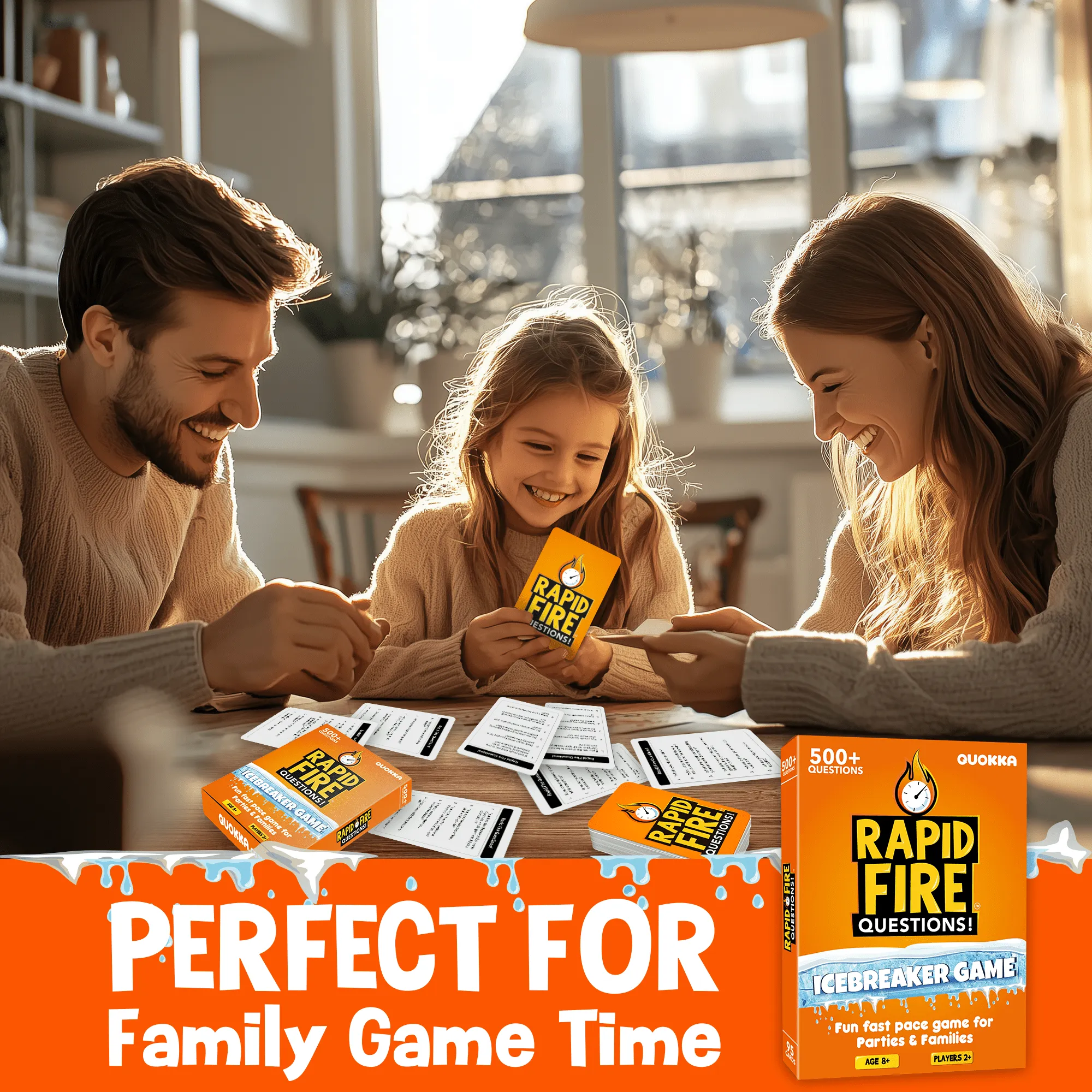 Rapid Fire Questions Kids & Family Card Quiz Game