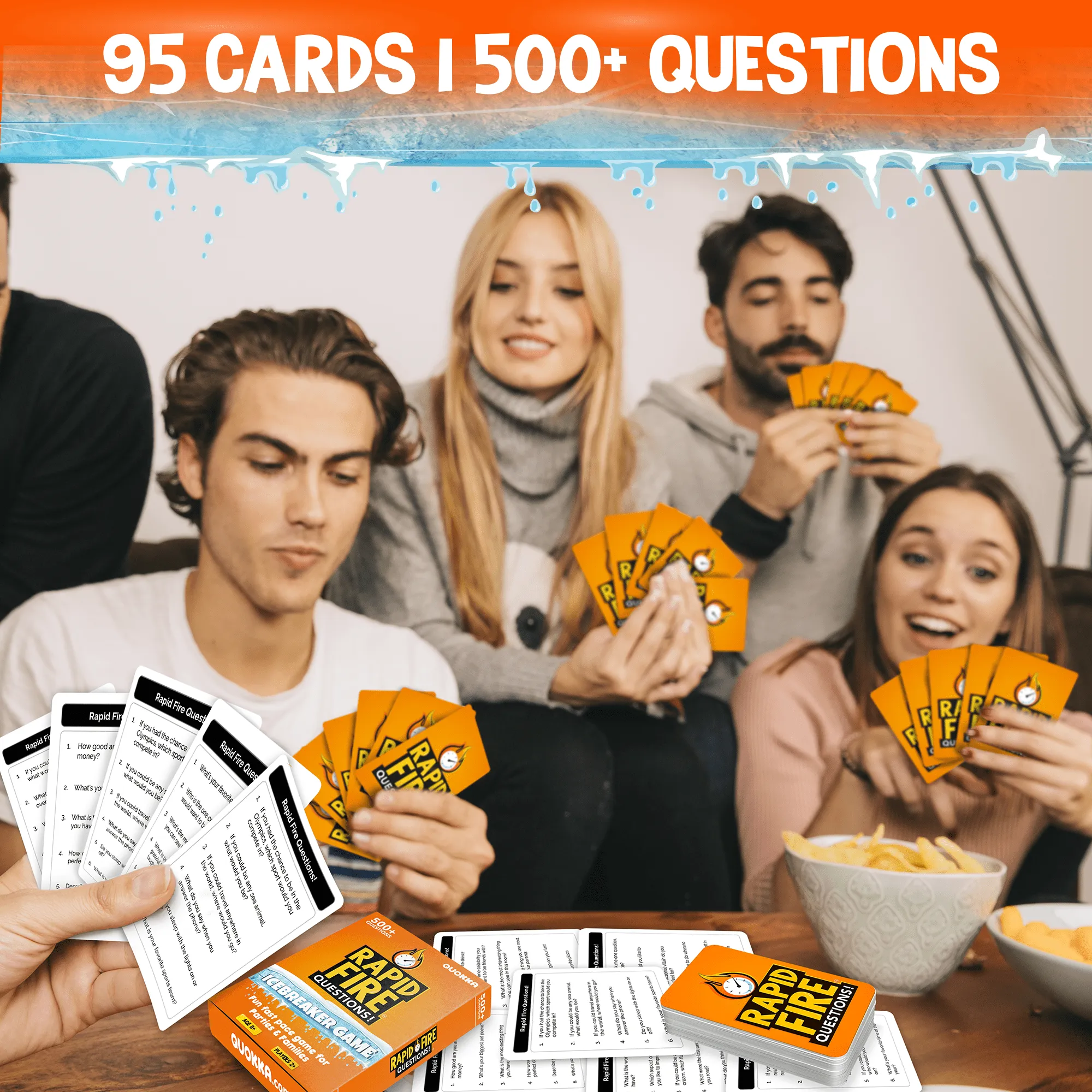 Rapid Fire Questions Kids & Family Card Quiz Game