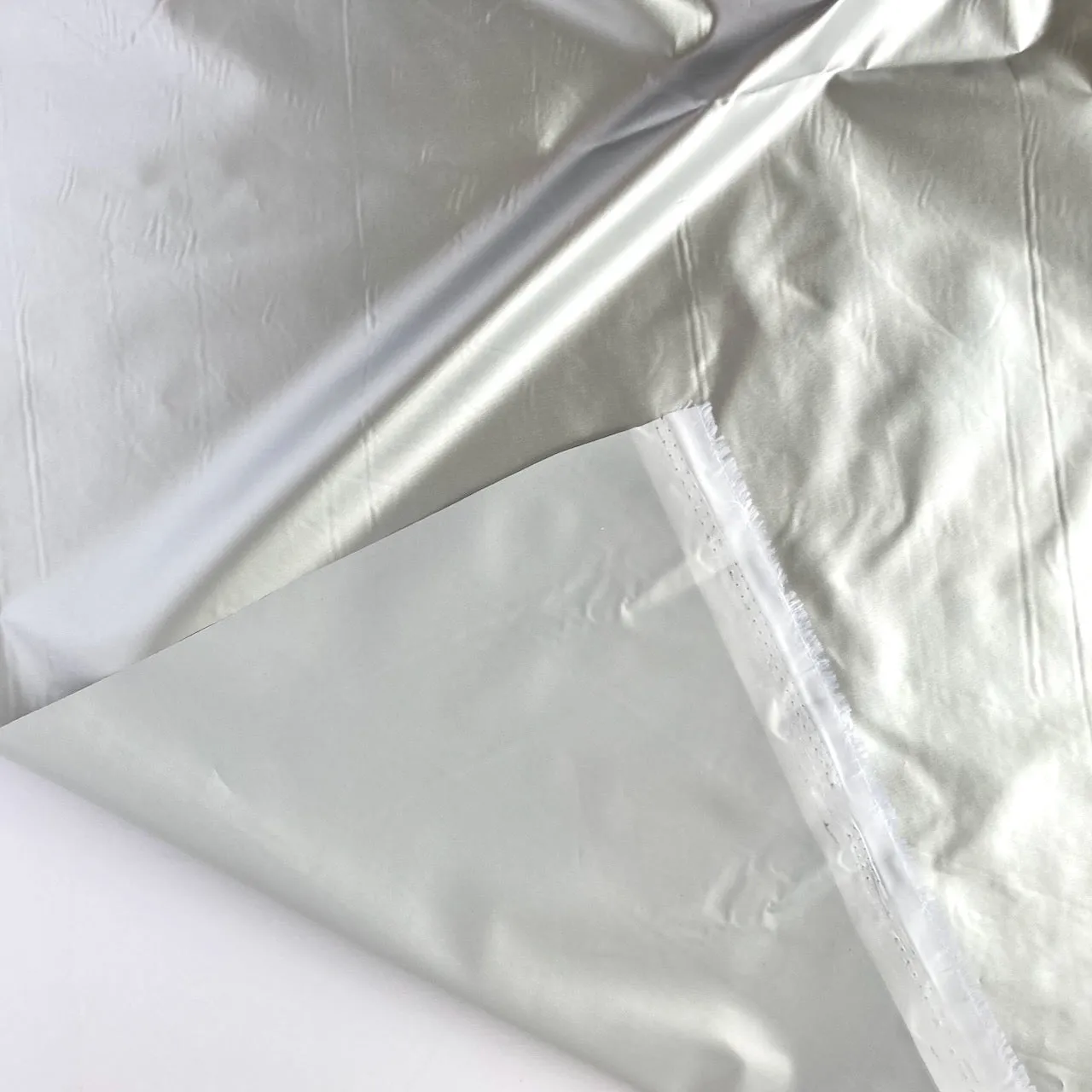 silver backed fabric (waterproof, food safe)