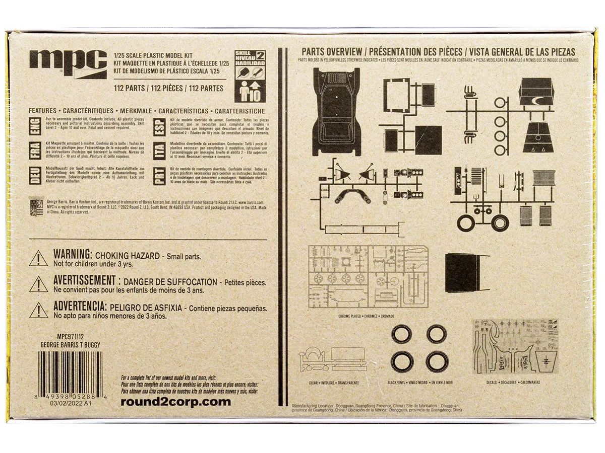 Skill 2 Model Kit George Barris T Classic Dune Buggy 3-in-1 Kit 1/25 Scale Model by MPC