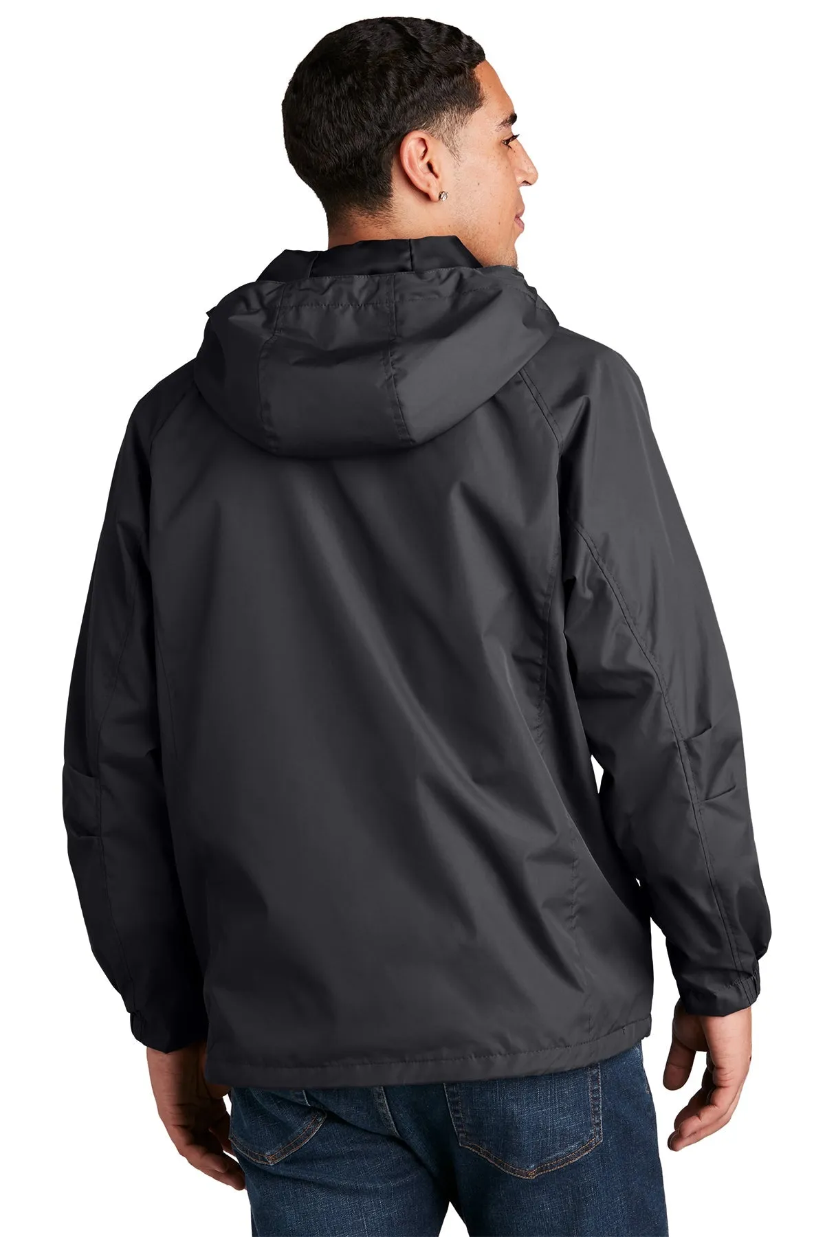 Sport-Tek Custom Hooded Raglan Jackets, Graphite Grey