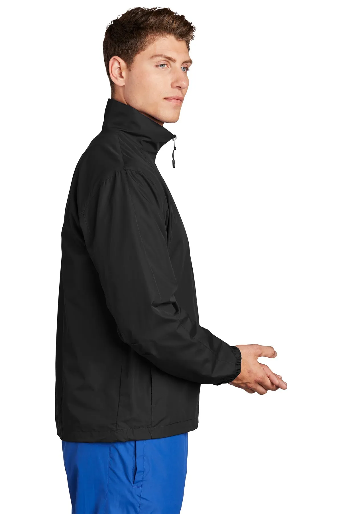 Sport-Tek Full-Zip Custom Wind Jackets, Black