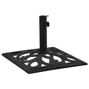 Umbrella Base Black 47x47x33 cm Cast Iron